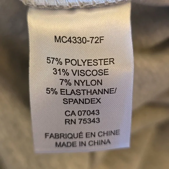 Rachel Zoe, Mockneck Boxy Drop Shoulder Sweatshirt, Gray, EUC, Women's XL - Picture 14 of 14